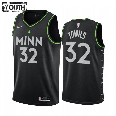 Minnesota Timberwolves Karl-Anthony Towns 32 2020-21 City Edition Pelipaidat Swingman - Lasten